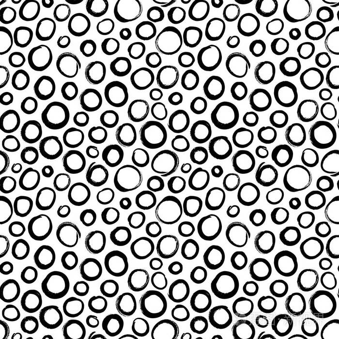 黑白圆点点缀.墨迹插图.包装纸用手绘装饰品.包装纸的几何图案