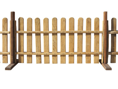 在牧场被隔绝在白色木栅栏照片