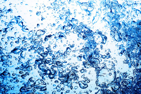 蓝色气泡水图片