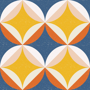 复古斯堪的纳维亚风格的现代抽象无缝几何图案的矢半圆设计线性创意 e