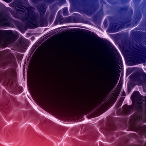 闪电漩涡背景.3d 渲染插画.抽象隧道.未来风格.车削管.透视背景.