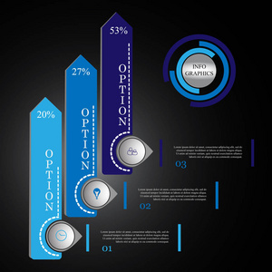 Iinfographics 矢量插图