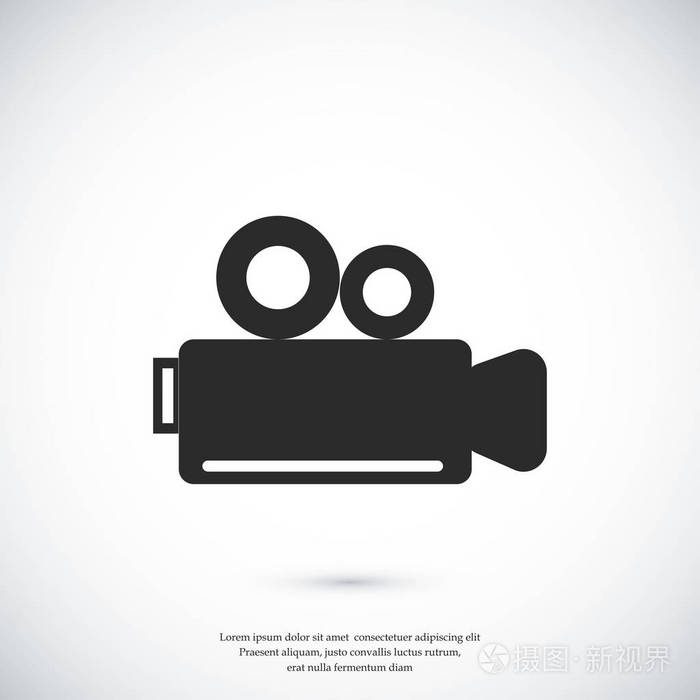 视频摄像机图标