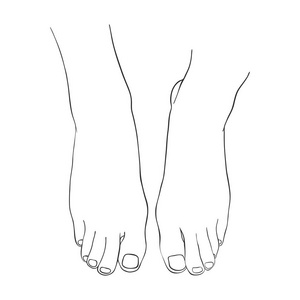 矢量手绘女脚图片-矢量手绘女脚素材-矢量手绘女脚插画-摄图新视界