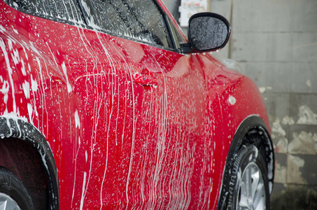 洗车用泡沫洗车
