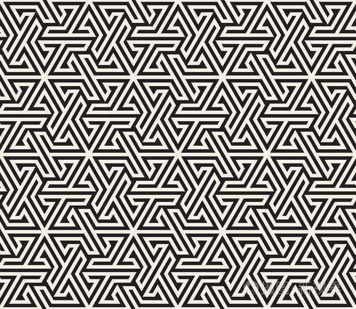 矢量无缝几何图案.简单的抽象线格子.重复元素时尚背景