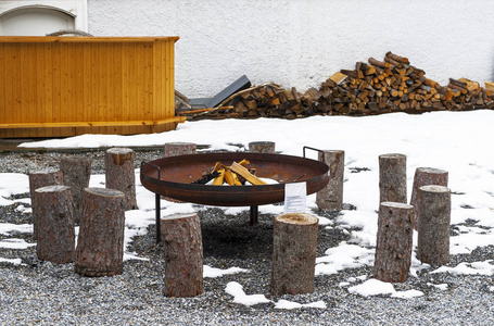 野餐地方在高山村庄