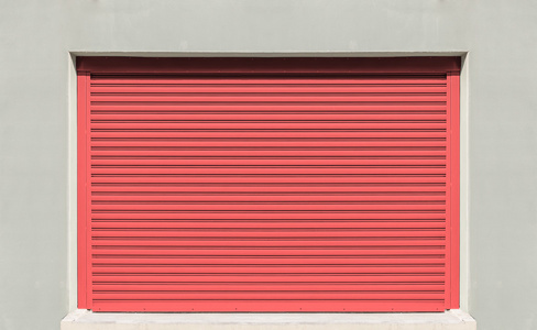 红卷帘门照片