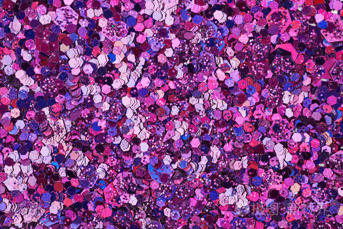 表面涂有彩色亮片