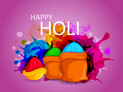 欢乐节日的颜色背景印度节日图片