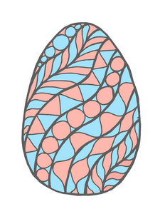 快乐 zentangle 彩蛋装饰与点缀，设计涂鸦元素