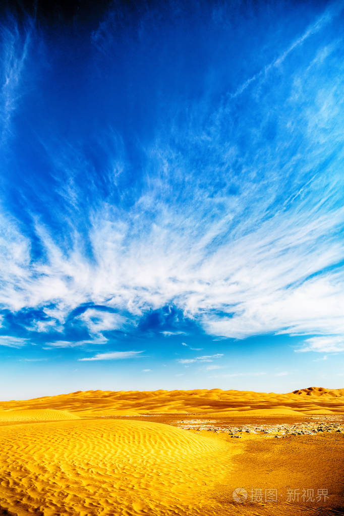 在阿曼老沙漠rub鲁卜哈利沙漠空季和室外s