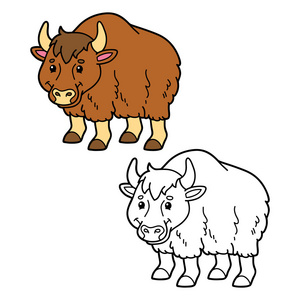 手绘牦牛图片-手绘牦牛素材-手绘牦牛插画-摄图新视界