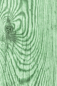 老风化腐烂打结染色绿色和清漆松木木板破获片状垃圾纹理细节