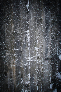 在木板上的雪花