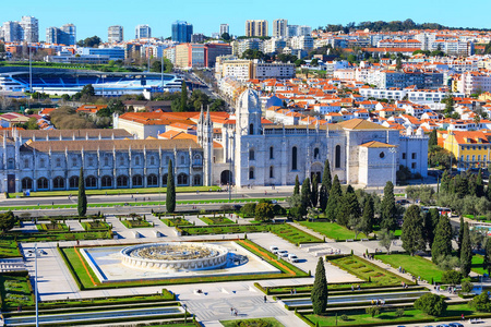 斯图本巴赫里斯本, 葡萄牙热罗尼姆斯修道院鸟瞰图照片