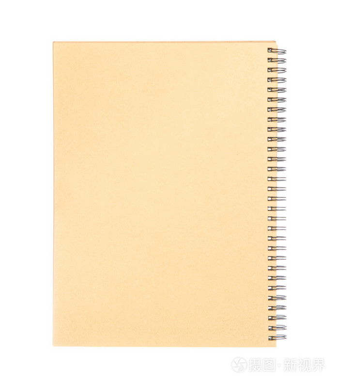 孤立在白色的空白书