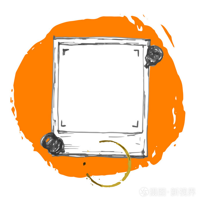 老式绘图相框插画-正版商用图片0gk5s4-摄图新视界