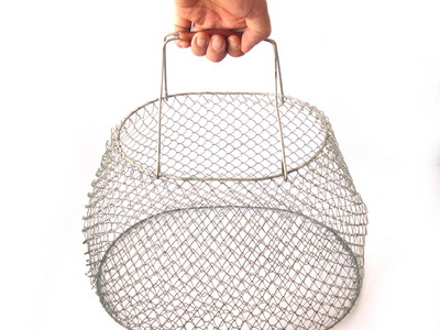 老式金属丝篮老式金属丝篮, 老式钢丝篮, 启闭股票图像照片