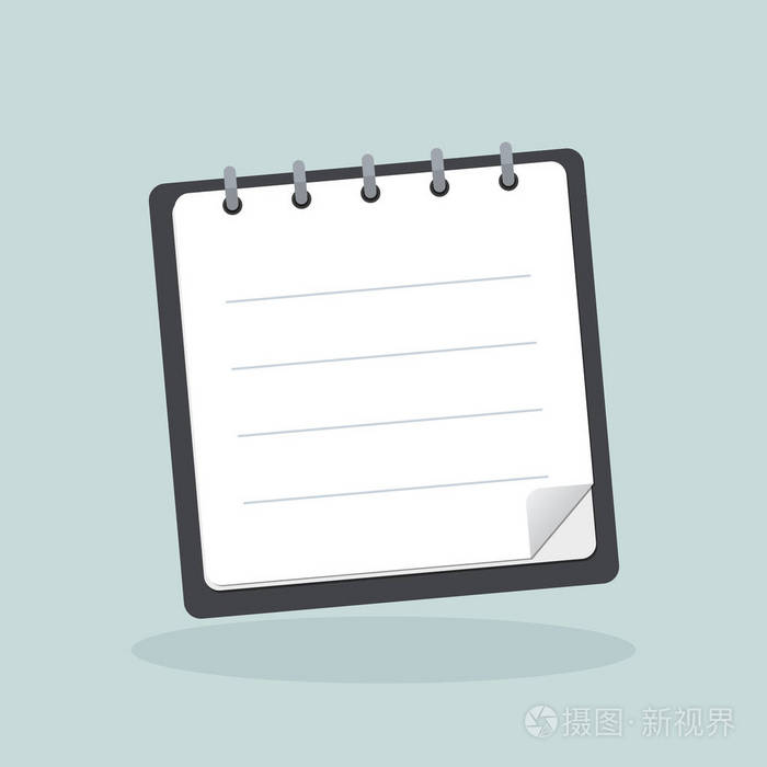空白业务记事本概念背景