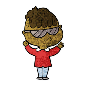 矢量微笑的黑人婴儿基于白色背景的滑稽卡通人物的矢量插画设计照片