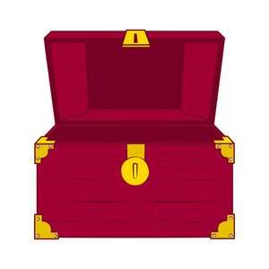 打开空宝箱打开空纸箱空白的比萨饼盒.棕色比萨包装盒.