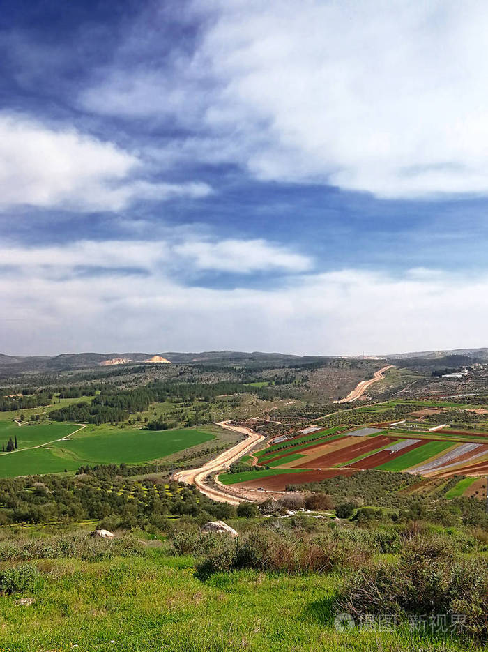 美丽的景色以色列乡村