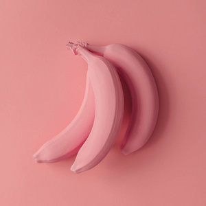 原始的粉香蕉插画