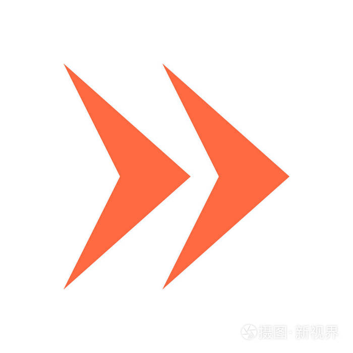 箭头图标按钮指针上的方向标平风格插画-正版商用图片0gkz7m-摄图新视