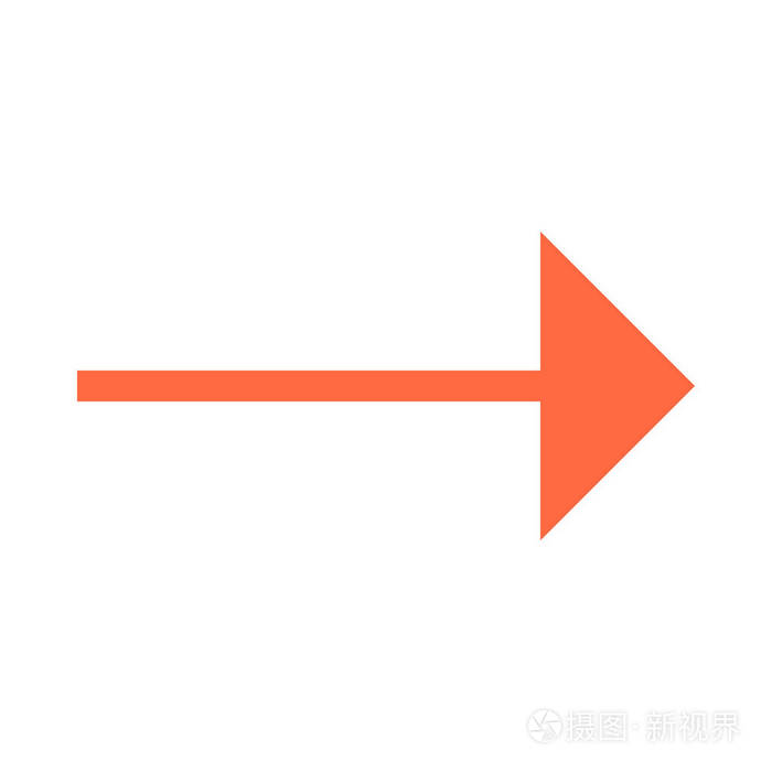 箭头图标按钮指针上的方向标平风格