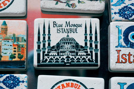 土耳其伊斯坦布尔纪念品磁铁瓷砖风格