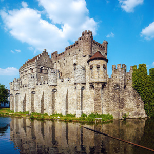 中世纪的城堡，根特比利时