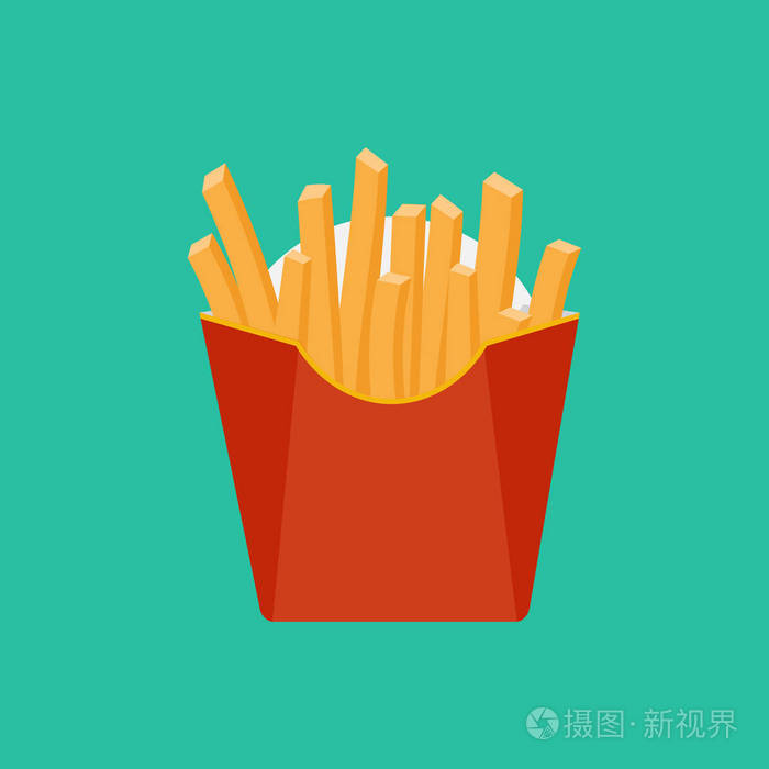 矢量插图.纸薯条插画-正版商用图片0glcr2-摄图新视界