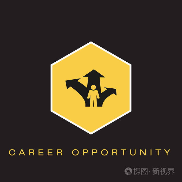 职业机会图标.矢量插图