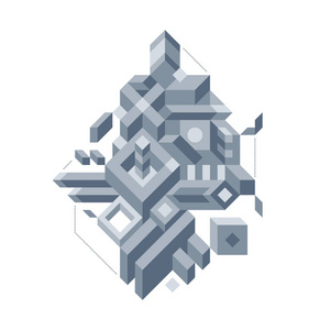 抽象的构成的复杂的几何形状.现代艺术和涂鸦风格.