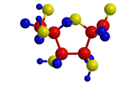 糖类甘露糖分子的结构照片