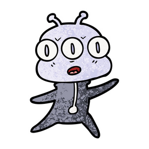 三眼卡通三眼外星人照片