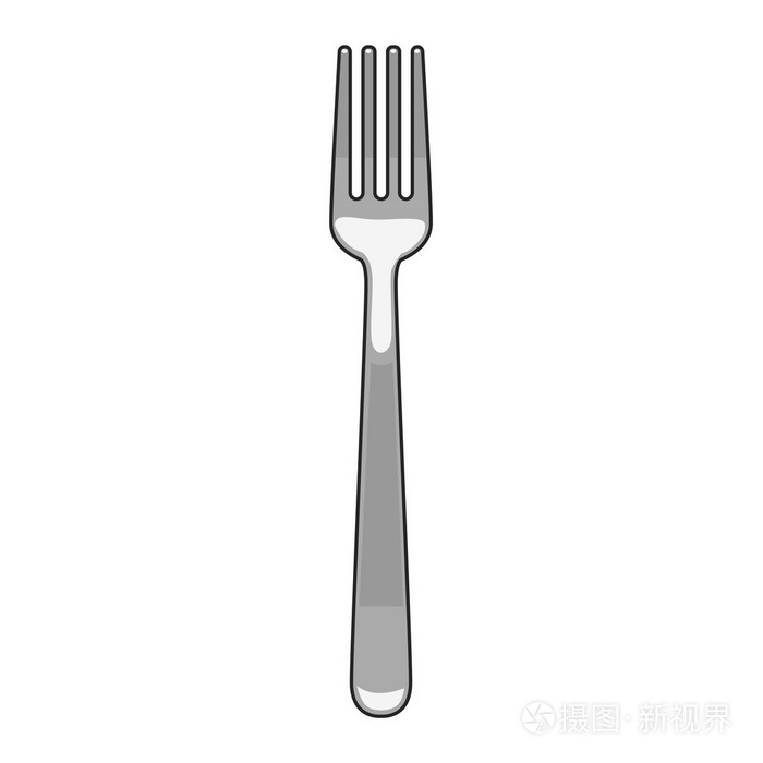 叉卡通矢量图