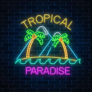 霓虹灯闪耀图片