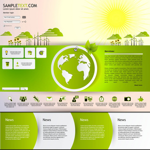 生态网站模板设计