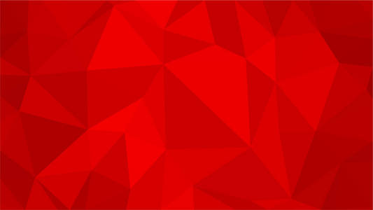 红色多边形插图背景。低聚型