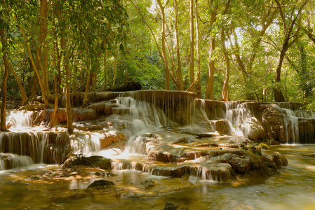 北碧府，泰国清迈湄卡闵瀑布