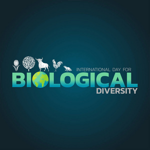 国际生物多样性日徽标图标设计, vec