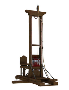 3d cg 渲染的绞刑架照片