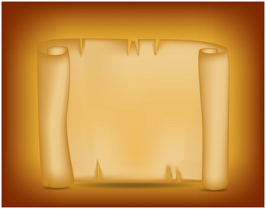 空白的矢量古代滚动的羊皮纸壁纸.海报或小册子为您设计照片