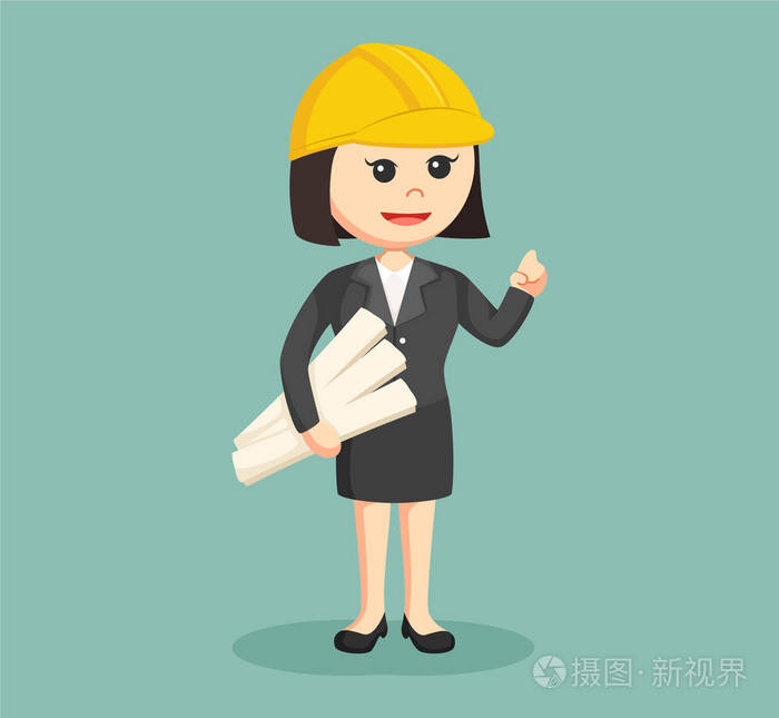 女工程师与卷纸