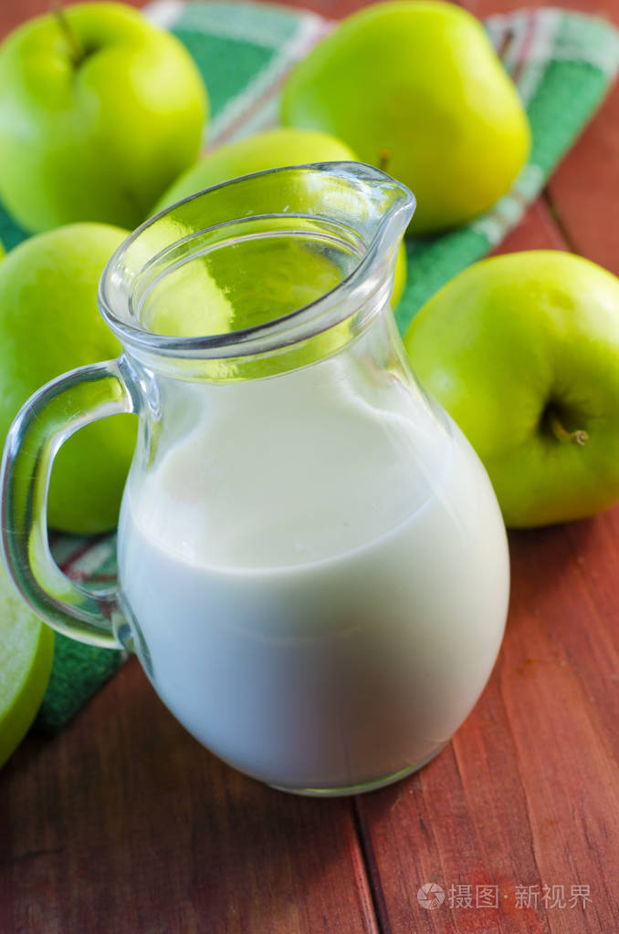 牛奶和苹果