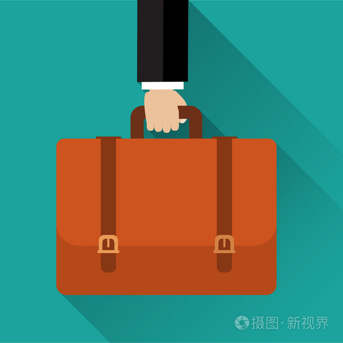 商人手举行公文包
