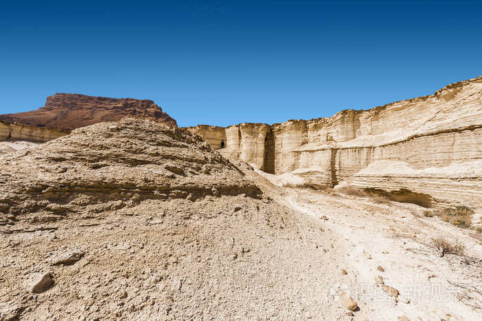 在以色列的石沙漠