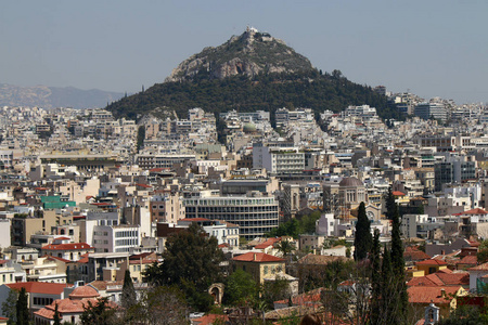 希腊首都的城市天际线
